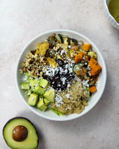 Warm Roasted Vegetable & Quinoa Salad