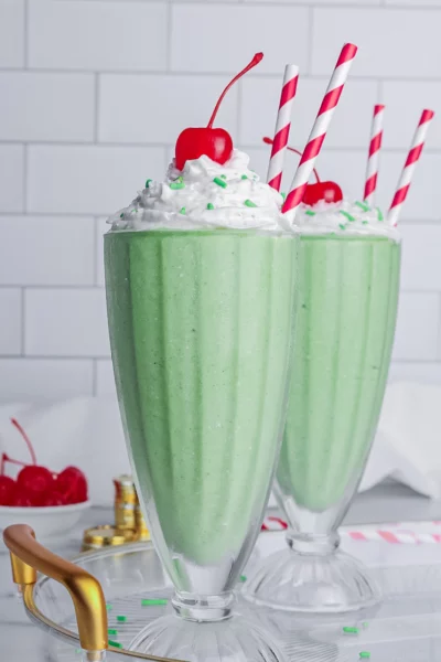 Healthy Vegan Shamrock Shake