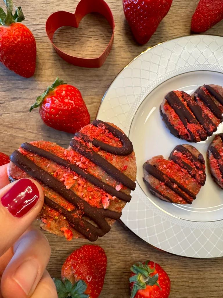 Chocolate Covered Stawberry Cookie Dough Bites (GF/DF/V) by _trust_your_gut - FoodSocial