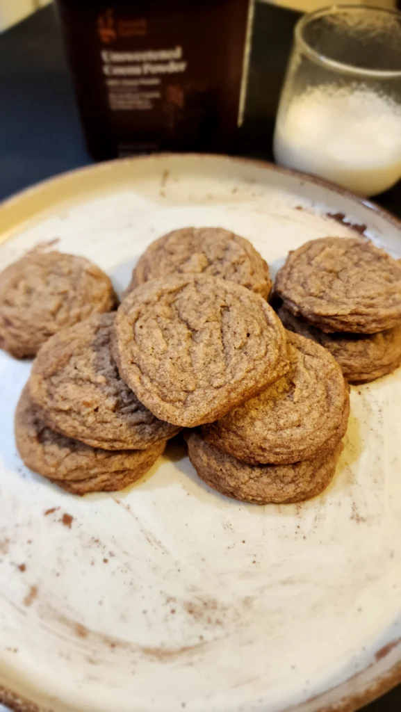 Brown butter cocoa Banana cookies (GF) by Wheresxthexfood - FoodSocial
