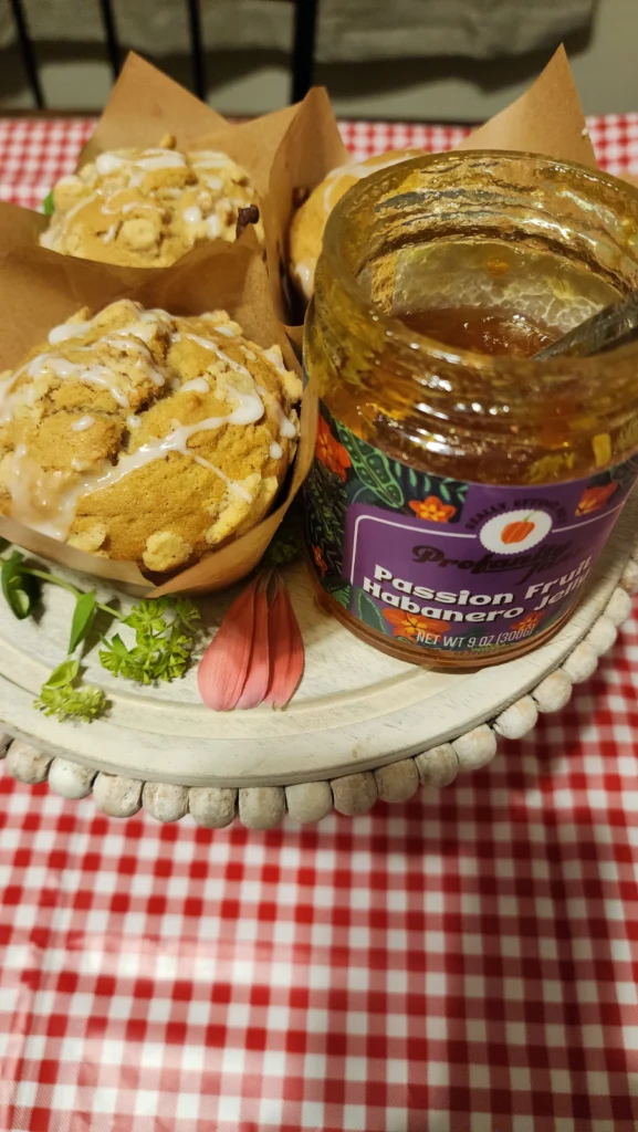 Passion fruit Habanero filled muffins (gf) by Wheresxthexfood - FoodSocial