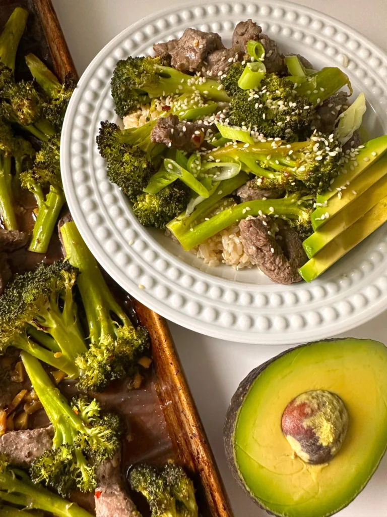 Healthy Sheet Pan Beef and Broccoli by Goodness With G - FoodSocial