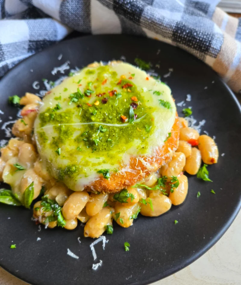 Creamy WB Skillet with Cheesy Pesto Chik’n by the_happy_veg - FoodSocial