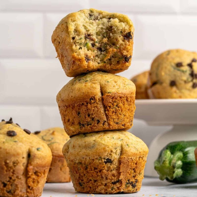 Easy Gluten Free Zucchini Muffins by A Sweet Thyme | Gwen Wolken - FoodSocial