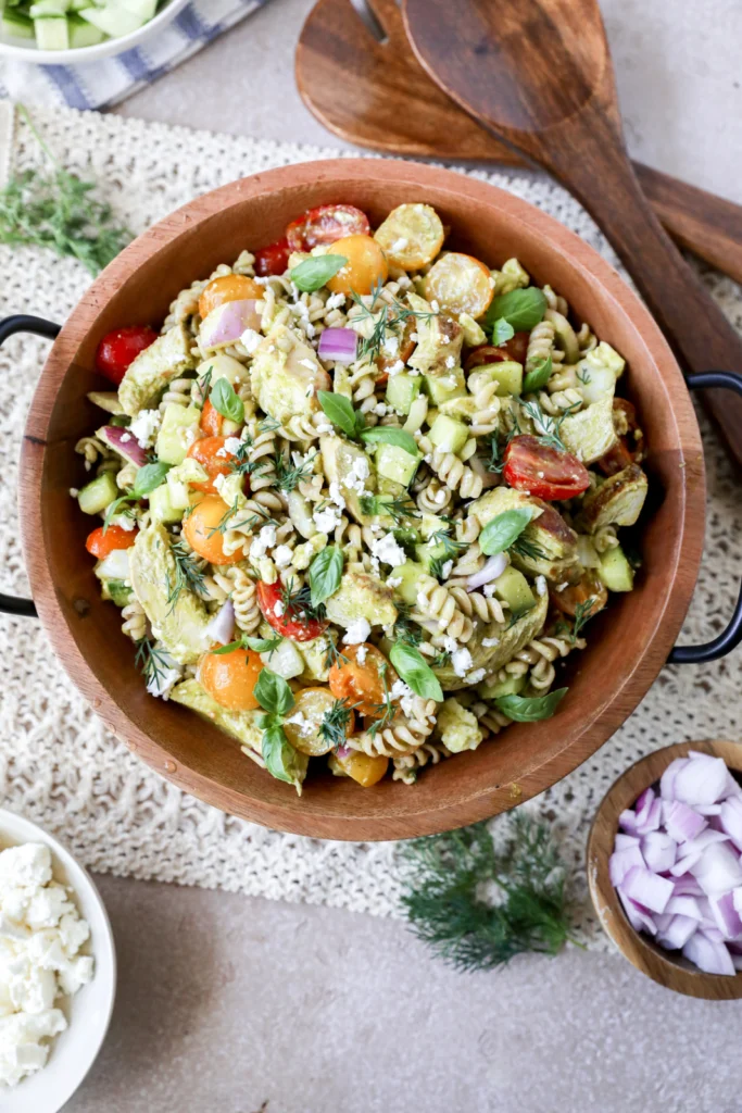 Easy Grilled Chicken Pasta with Herb Dressing by Jessi's Kitchen - FoodSocial