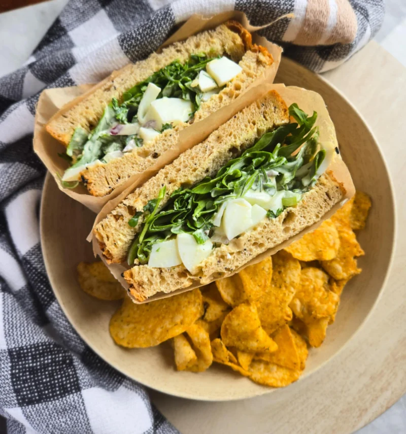 Egg Salad & Arugula Sammies by the_happy_veg - FoodSocial