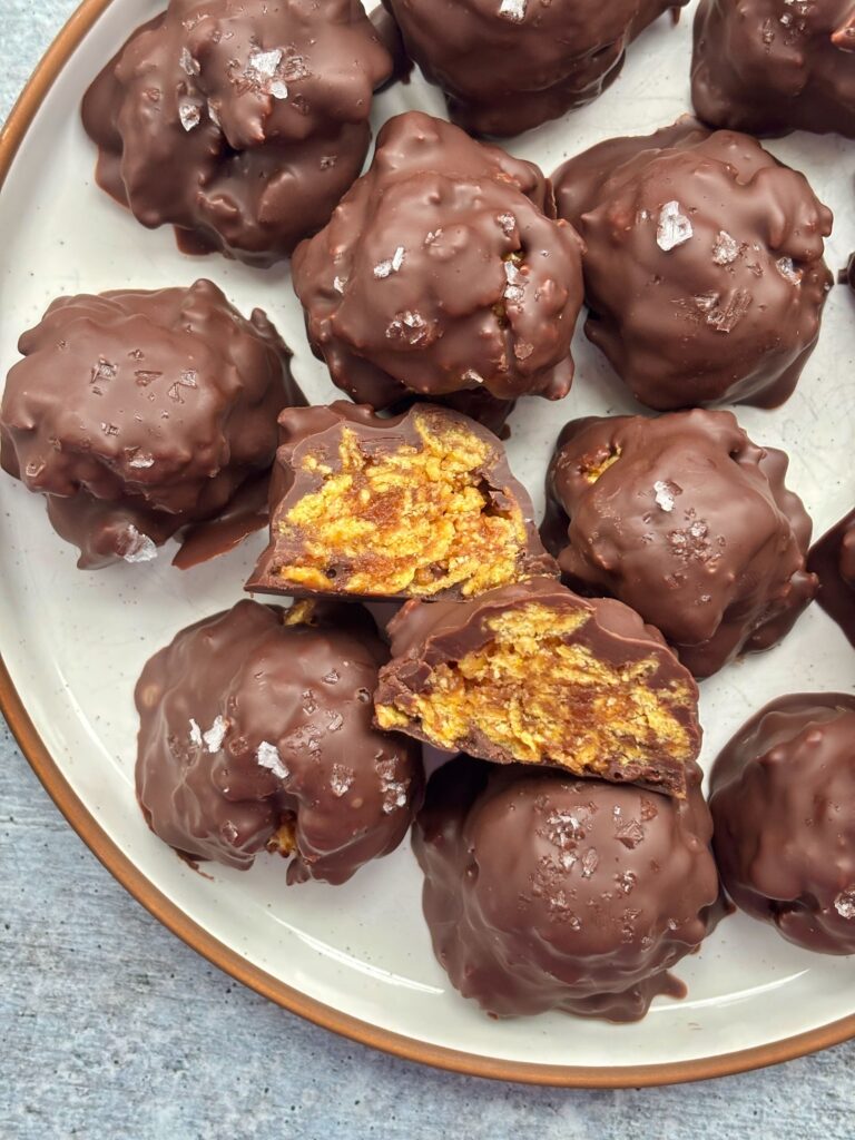 Chocolate Peanut Butter Crunch Bites (Gluten Free) by allisappetite - FoodSocial
