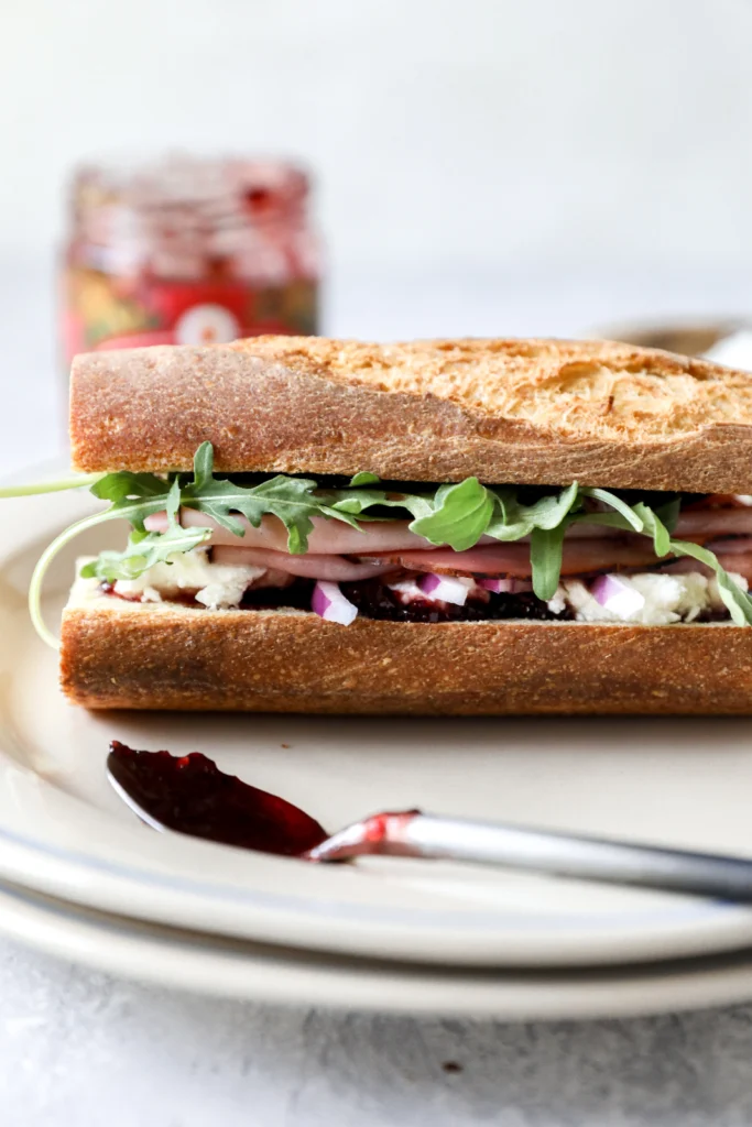 Ham Baguettes with Habanero Cherry Jam by Jessi's Kitchen - FoodSocial