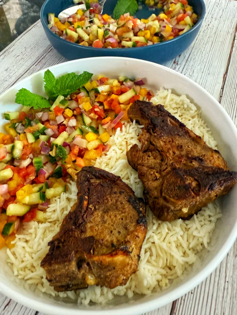Kashmiri Lambchop Bowl (Kabargah) by Masala Paleo - FoodSocial