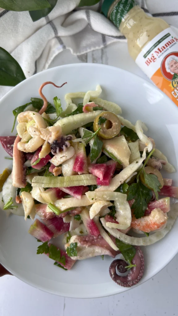 Citrus Seafood Salad with Fennel & Watermelon Radish by hollysbestlife - FoodSocial