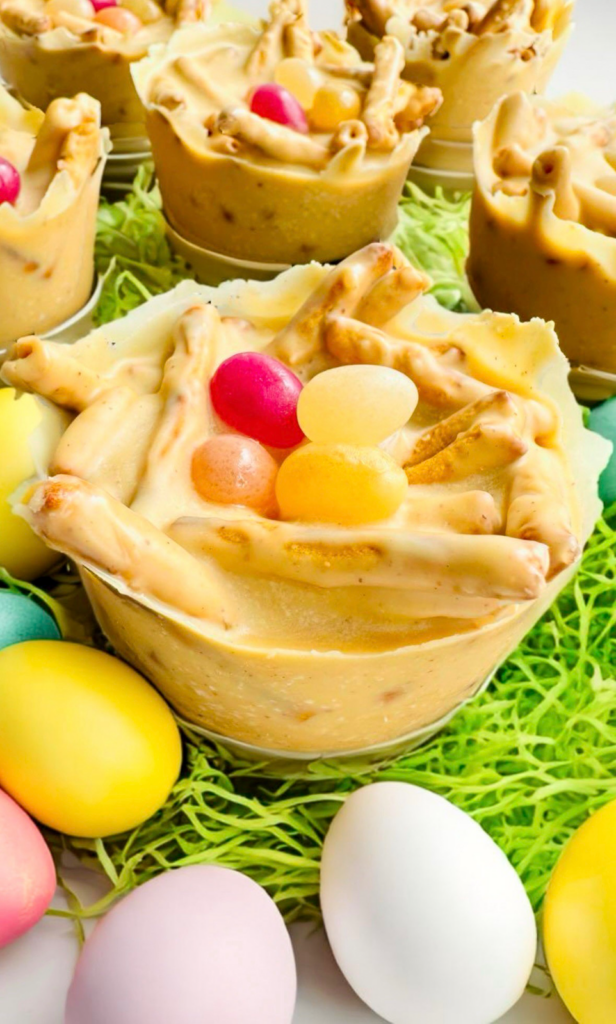 Reese’s Pretzel Nests by LivLaughCook - FoodSocial