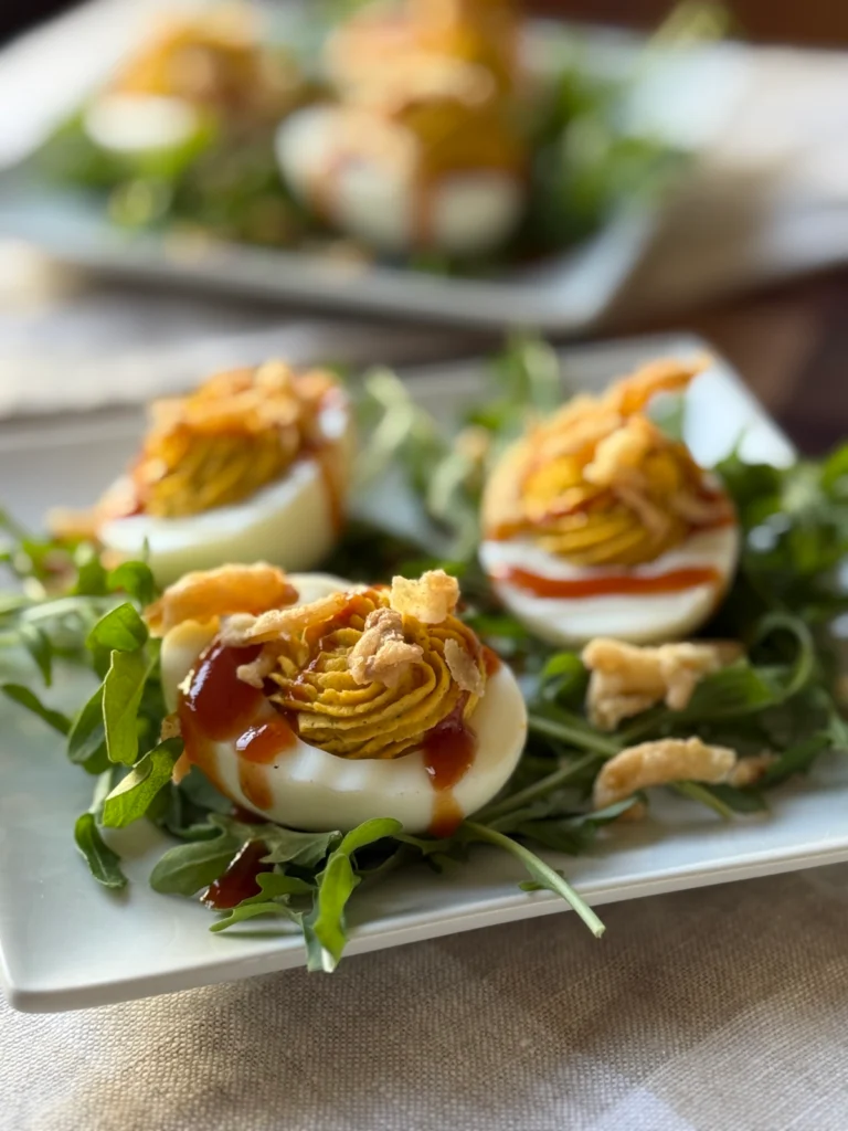 Barbecue Ranch Deviled Eggs by Reed Dunn - FoodSocial