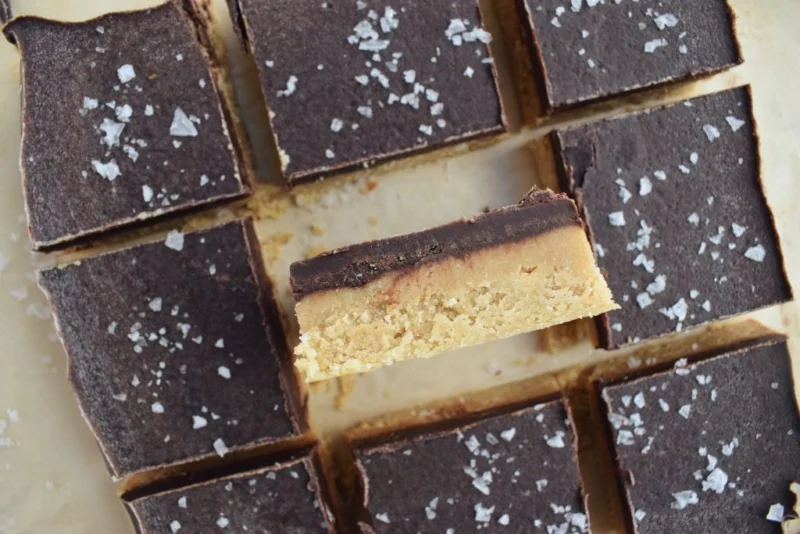 Salted Tahini Shortbread Bars by Goodness With G - FoodSocial