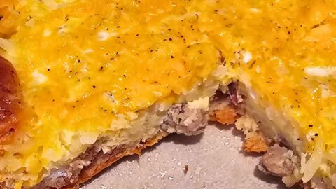 Meatlovers Breakfast Pizza With Crescent Rolls by cookeatgo - FoodSocial