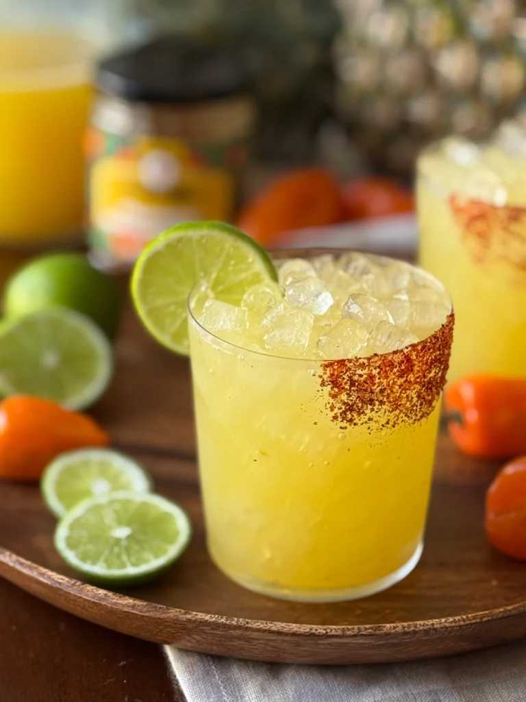 Pineapple Habanero Margaritas (Batch Cocktail) by Reed Dunn - FoodSocial