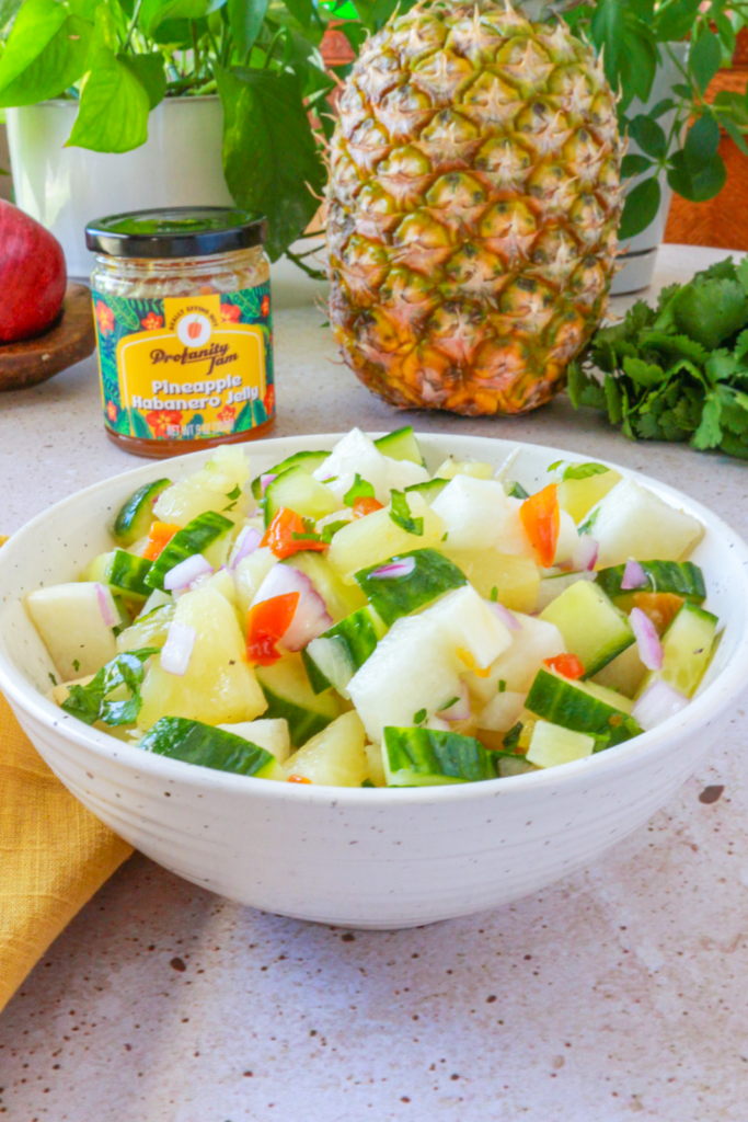 Pineapple Jicama Salad with Pineapple Habanero Vinaigrette by Everyday Latina - FoodSocial