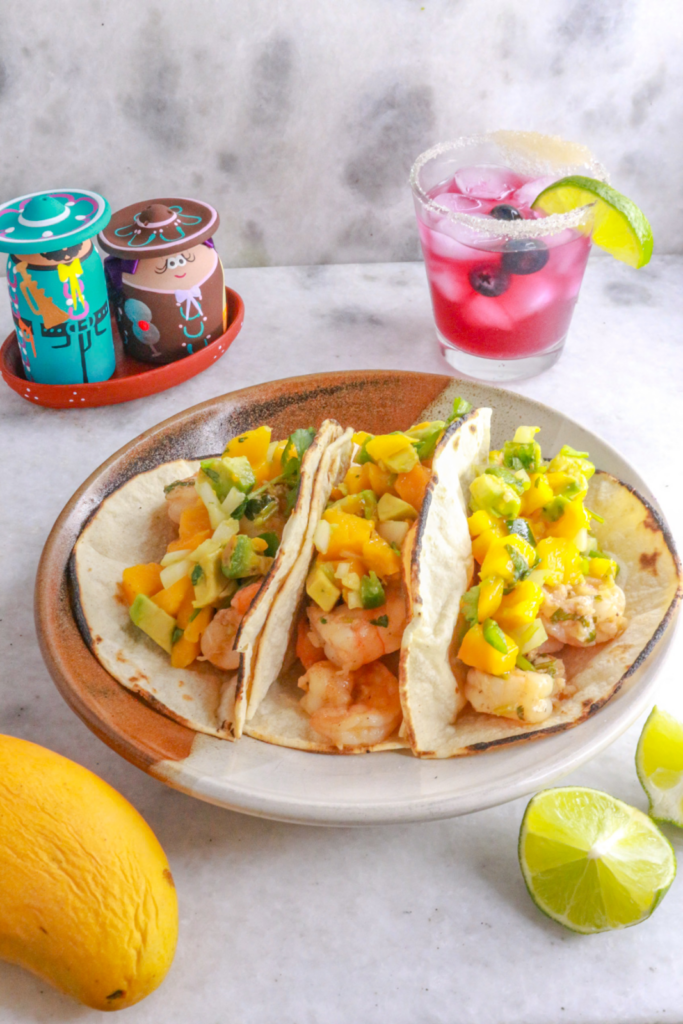 Shrimp Tacos with Mango Salsa by Everyday Latina - FoodSocial
