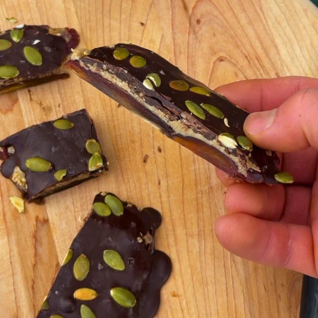 Viral Date Bark Recipe – Easy Dark Chocolate Snack by Mixed Up Foods - FoodSocial