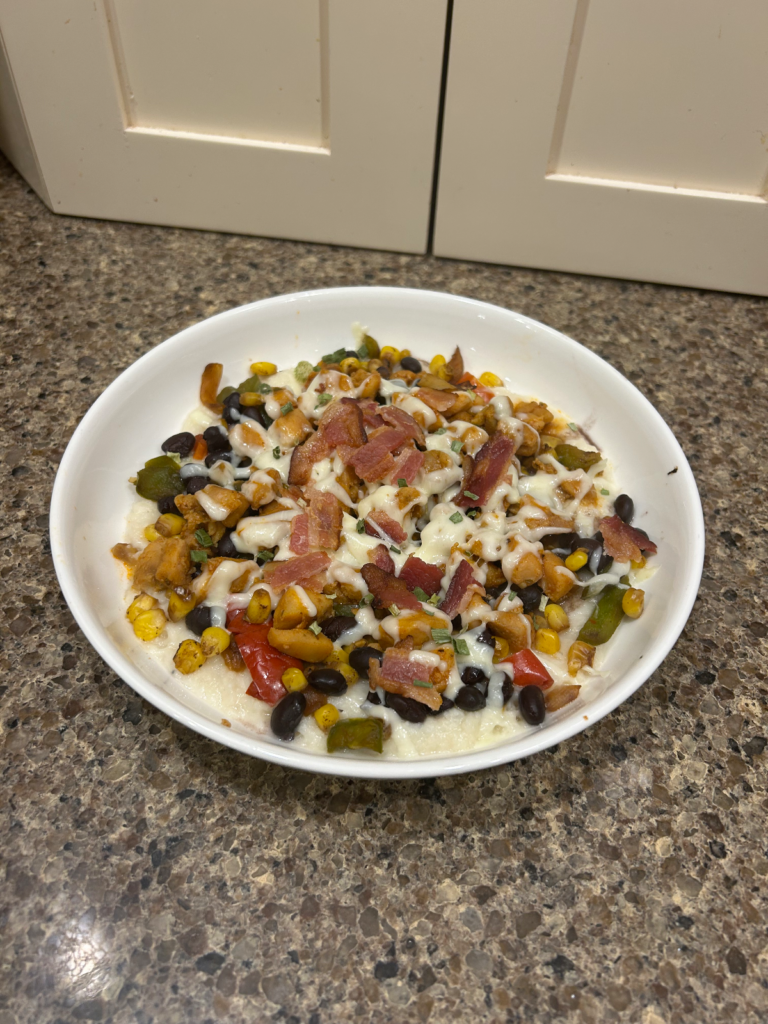 loaded mashed cauli-potato bowls by ericatangeman - FoodSocial