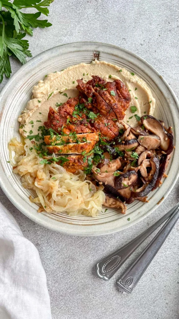 Trader Joe’s Chicken Shawarma Hummus Bowls by jzeats - FoodSocial