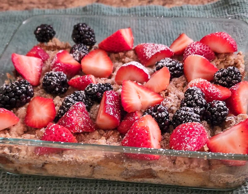 Berry French Toast Bake (gf) by Wheresxthexfood - FoodSocial