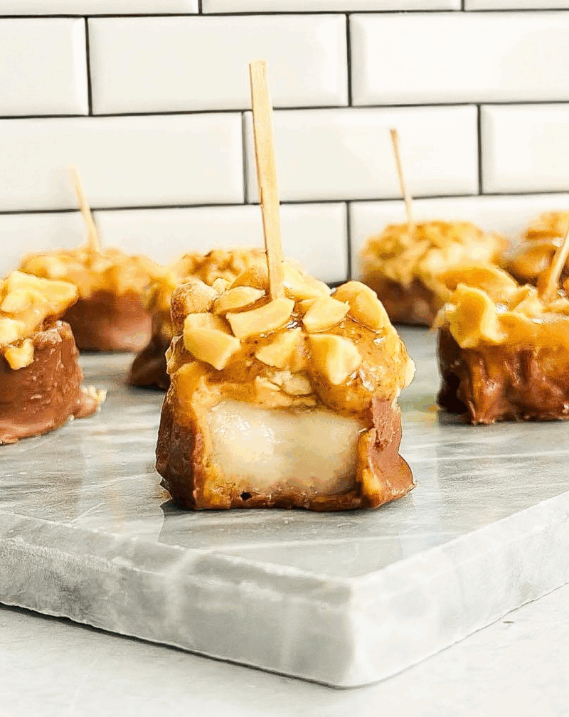 Snickers Banana Bites by LivLaughCook - FoodSocial