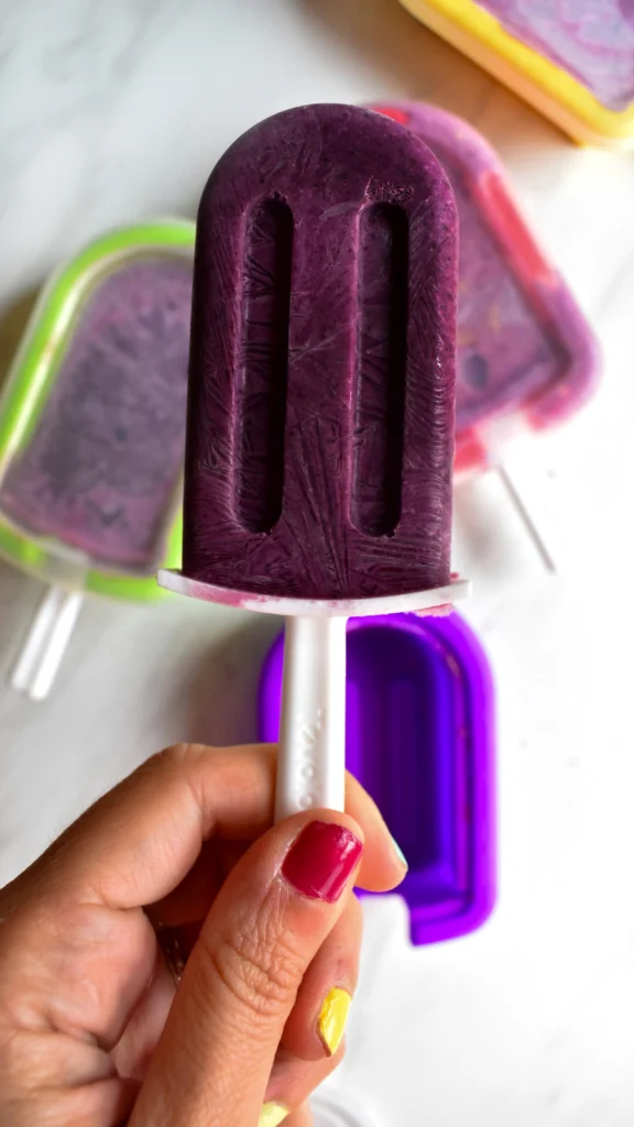 Blueberry Cheesecake Popsicles by joyfuleatsnbeats - FoodSocial