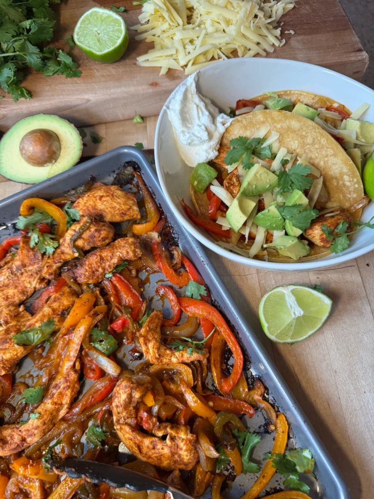 Sheet Pan Chicken & Veggie Fajitas by Goodness With G - FoodSocial