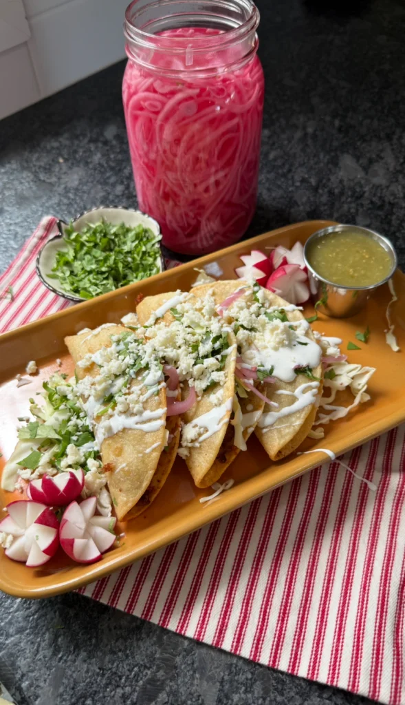 Crispy Potato & Chorizo Tacos Dorados (Hard Tacos) by The Hangry Latina - FoodSocial