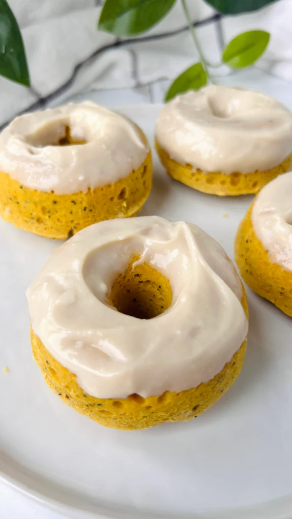 Lemon Poppy Turmeric Protein Donuts by hollysbestlife - FoodSocial