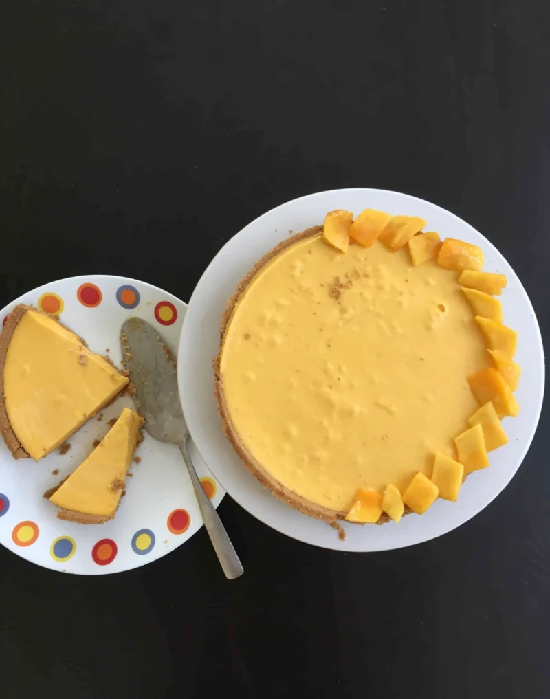 ‘No Bake’ Mango Pie (Dairy Free, Gluten Free) by Cook2Nourish - FoodSocial