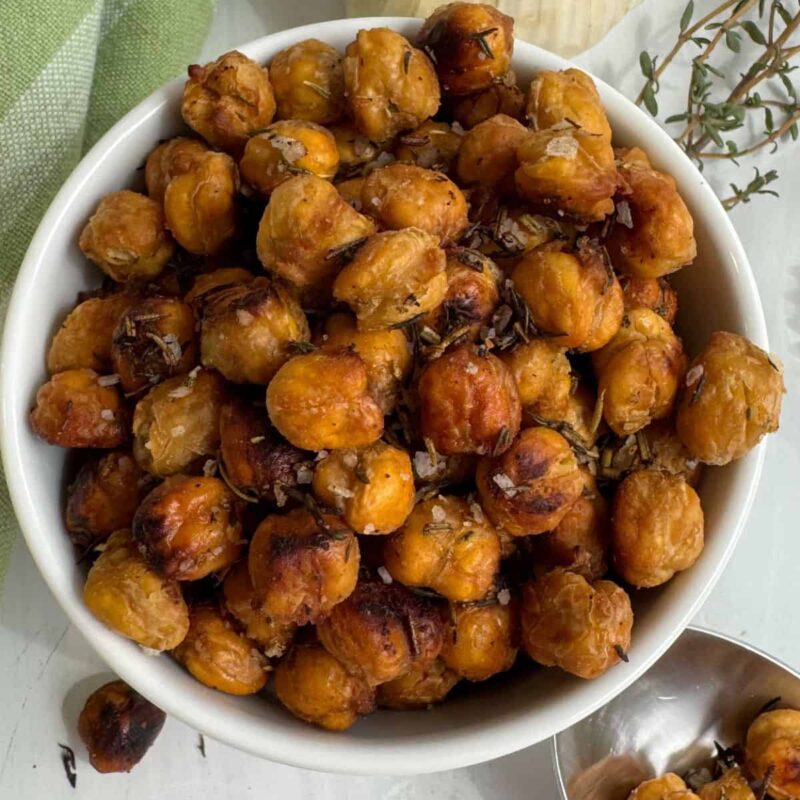Mediterranean Roasted Chickpeas by A Sweet Thyme | Gwen Wolken - FoodSocial