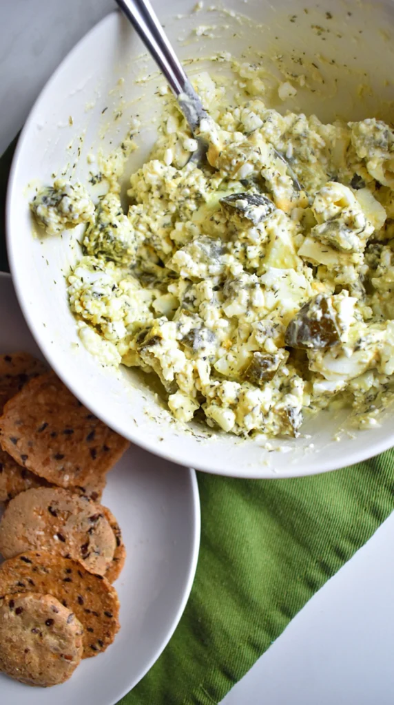 Dill Pickle Egg Salad by joyfuleatsnbeats - FoodSocial
