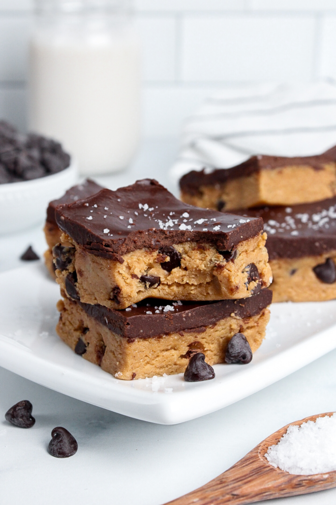 Cookie Dough Bars (Healthy, No-Bake) by Chloe's Creative Kitchen - FoodSocial