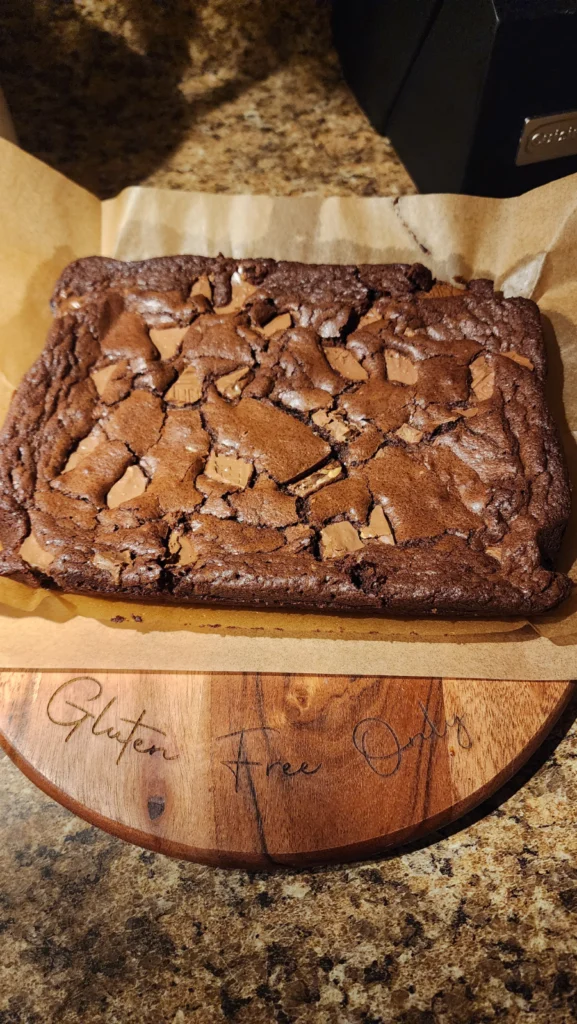 Fudgey Toffee Brownies (gf) by Wheresxthexfood - FoodSocial