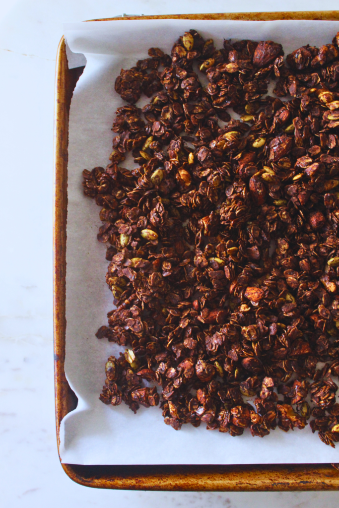 Crunchy Chocolate Granola by SomeVeganCouple - FoodSocial