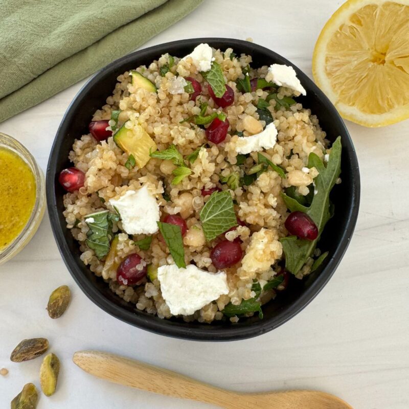 Arugula Quinoa Salad With Roasted Zucchini by A Sweet Thyme | Gwen Wolken - FoodSocial