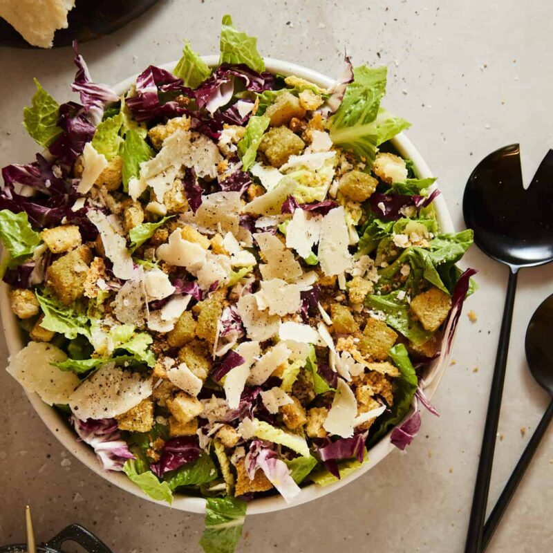 Crunchy Caesar Salad with Smashed Croutons by thevirtualcaterer - FoodSocial