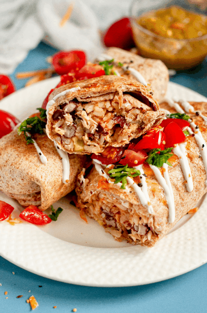 Chicken & Rice Burritos by Caked By Katie - FoodSocial