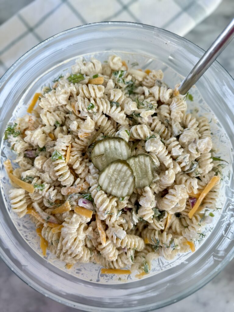 Dill Pickle Pasta Salad by theonepotmomma - FoodSocial