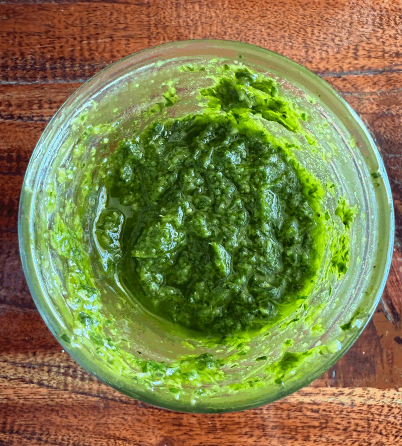 Carrot Top Pesto by Morgan Oliveto - FoodSocial