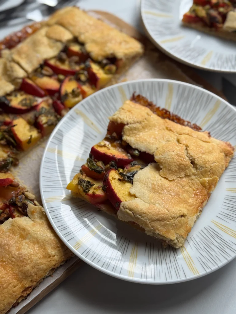 Peach Galette by glassofweinstein - FoodSocial
