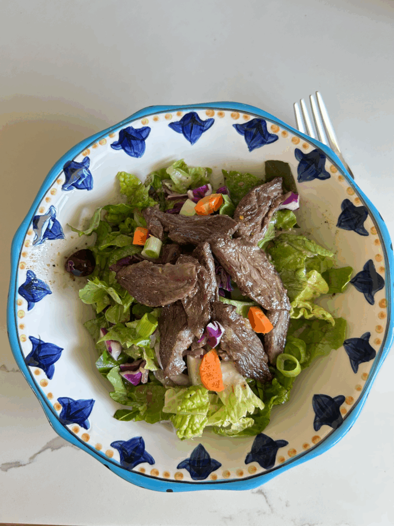 Sesame Ginger Beef Salad by Aloha Healthy Eats - FoodSocial