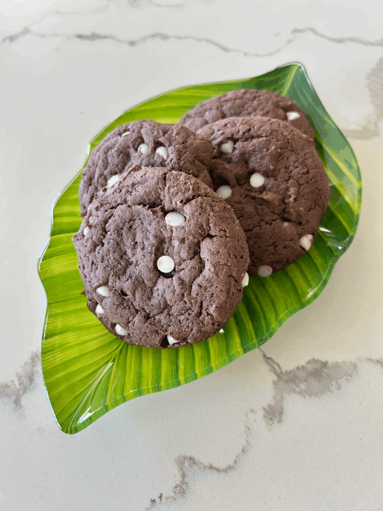 Gluten free chocolate chocolate chip cookies by Aloha Healthy Eats - FoodSocial