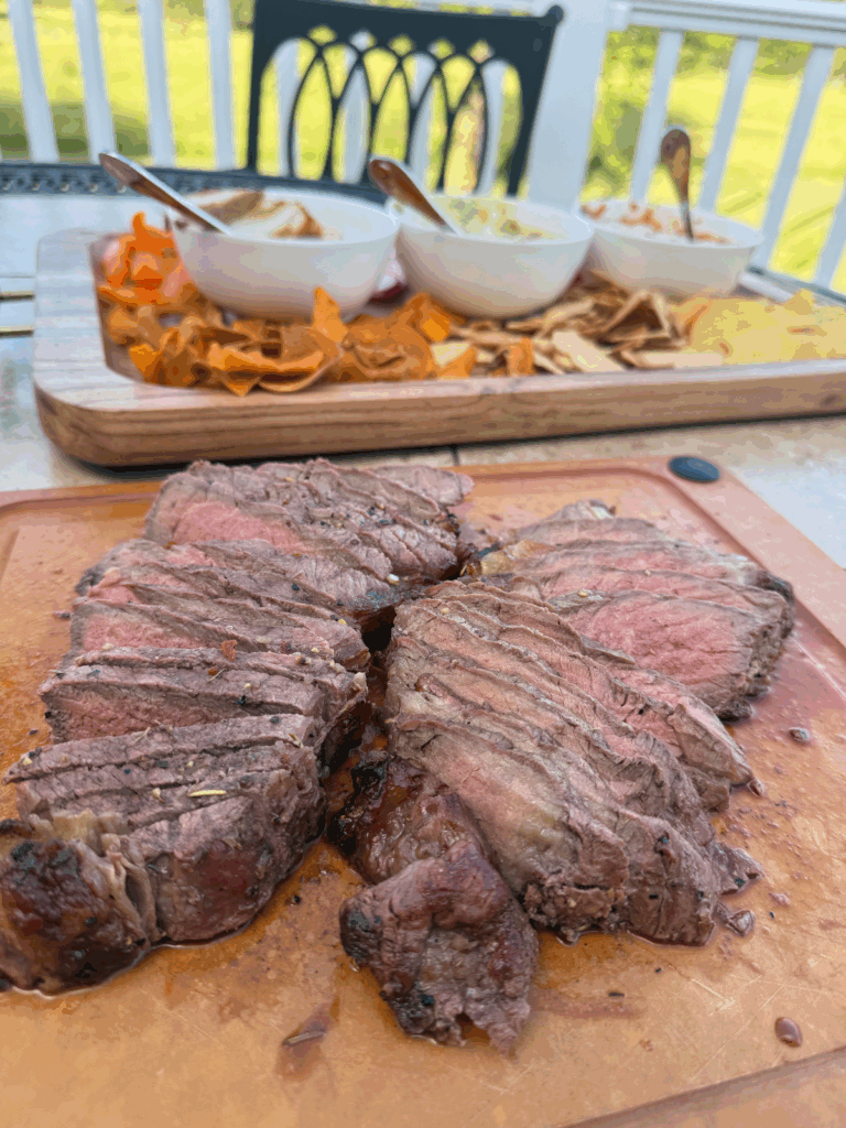grilled NY strip steak by ericatangeman - FoodSocial