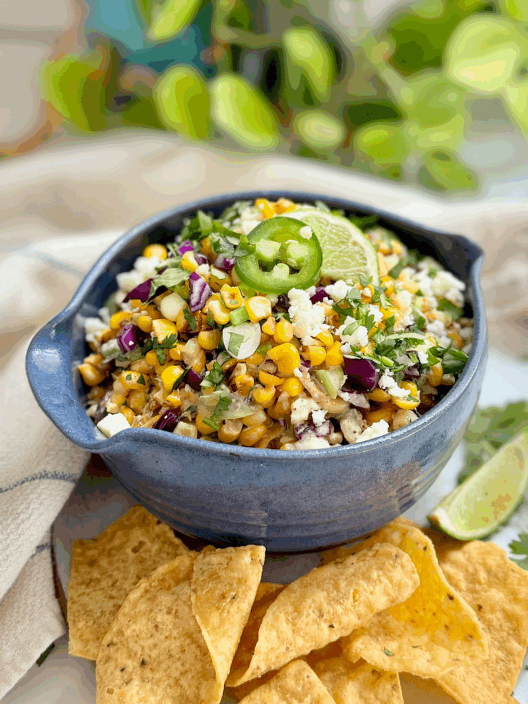 Mexican Street Corn (Elote) Salad by Back Porch Paleo - FoodSocial