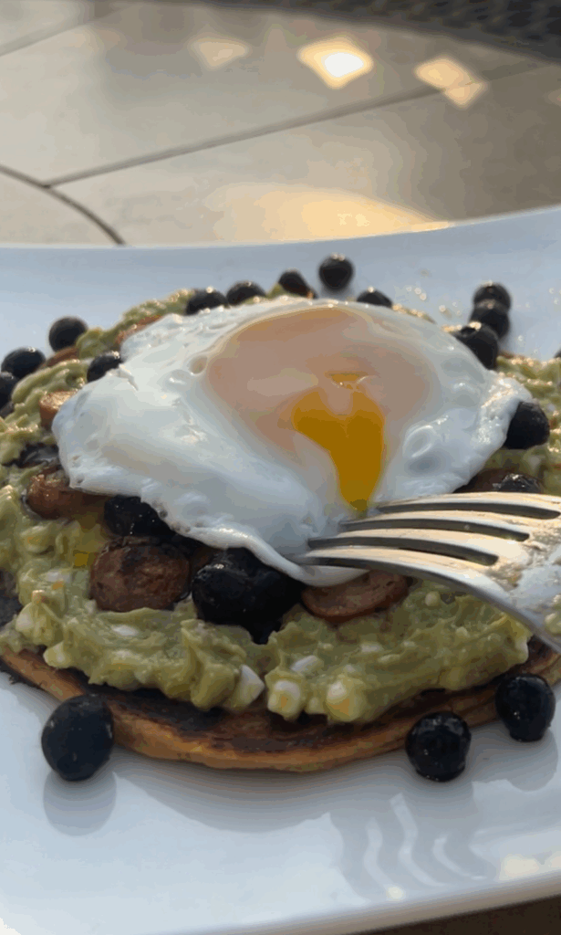 over-easy fried eggs by ericatangeman - FoodSocial