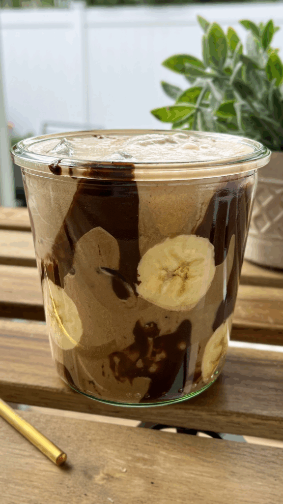 Chunky Monkey Iced Latte by Lisa Lipari - FoodSocial