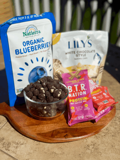 blueberry snickerdoodle protein cookie dough balls