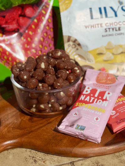 strawberry shortcake protein cookie dough balls